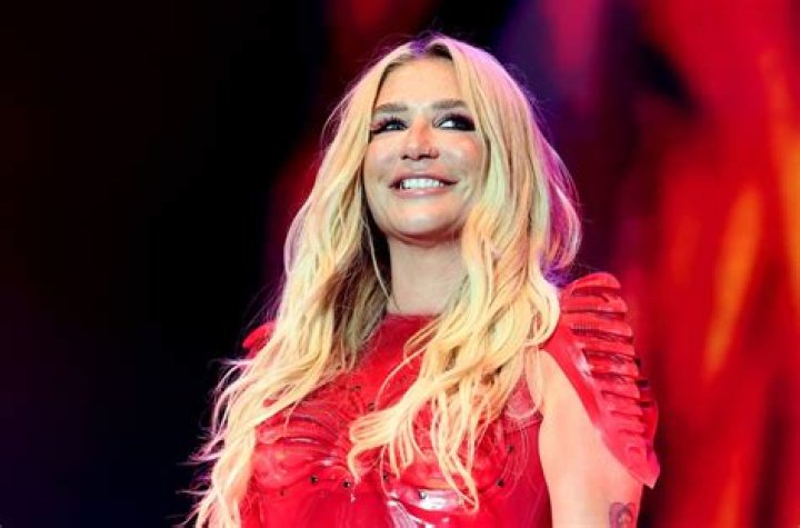Hot stuff: Kesha sent temperatures soaring as she flashed her ample assets in a lace bra and plunging white top in a Wednesday Instagram post